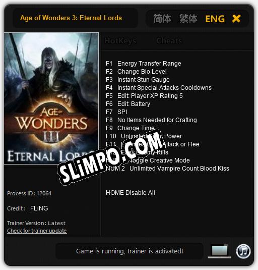 Age of Wonders 3: Eternal Lords: Трейнер +14 [v1.5]