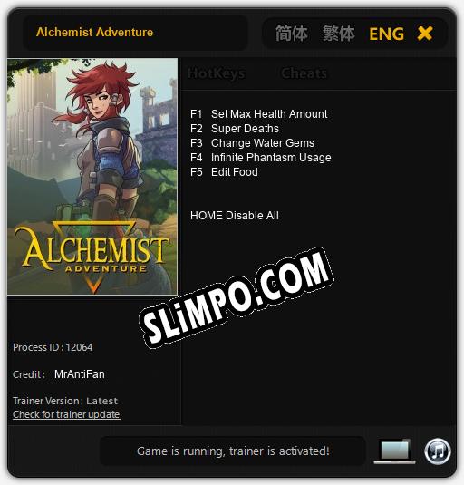 Трейнер для Alchemist Adventure [v1.0.7]