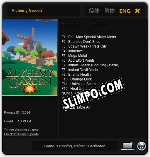 Alchemy Garden: ТРЕЙНЕР И ЧИТЫ (V1.0.26)