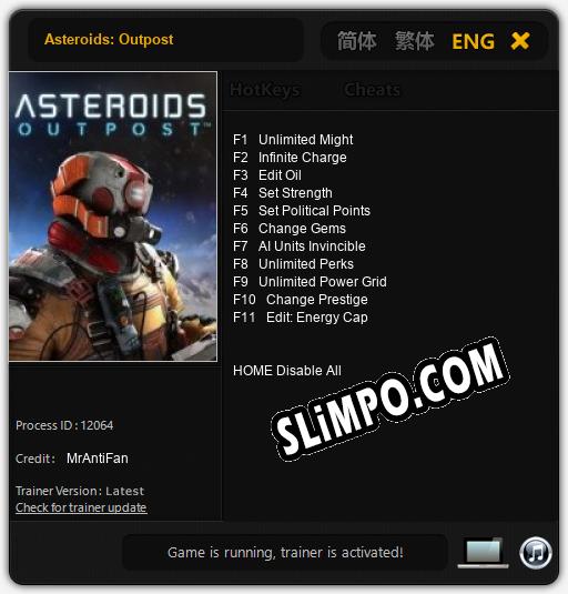 Asteroids: Outpost: Трейнер +11 [v1.2]