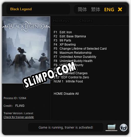 Black Legend: ТРЕЙНЕР И ЧИТЫ (V1.0.29)