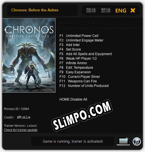 Chronos: Before the Ashes: Трейнер +12 [v1.4]