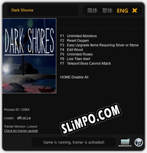 Трейнер для Dark Shores [v1.0.4]