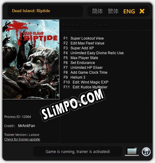 Dead Island: Riptide: Трейнер +11 [v1.6]