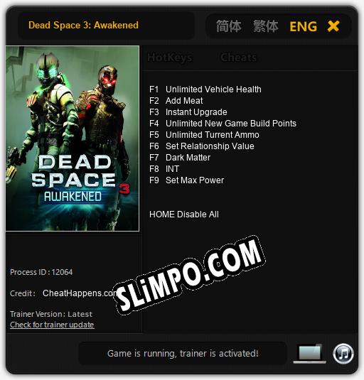 Dead Space 3: Awakened: ТРЕЙНЕР И ЧИТЫ (V1.0.51)