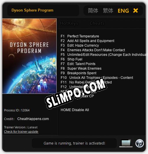 Dyson Sphere Program: Читы, Трейнер +14 [CheatHappens.com]