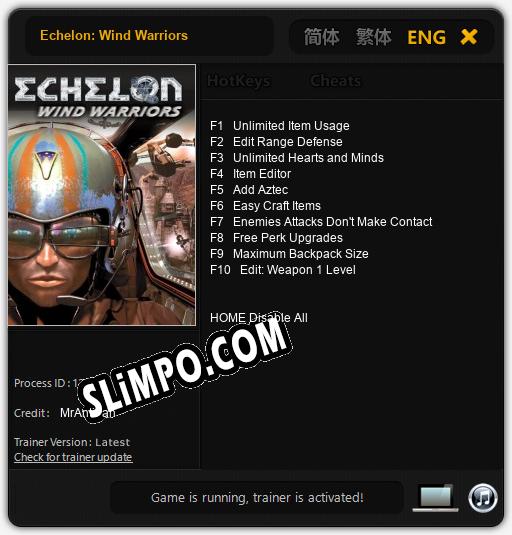 Echelon: Wind Warriors: Читы, Трейнер +10 [MrAntiFan]