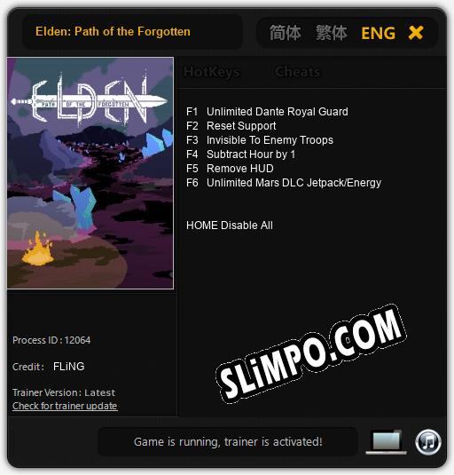 Elden: Path of the Forgotten: Трейнер +6 [v1.3]