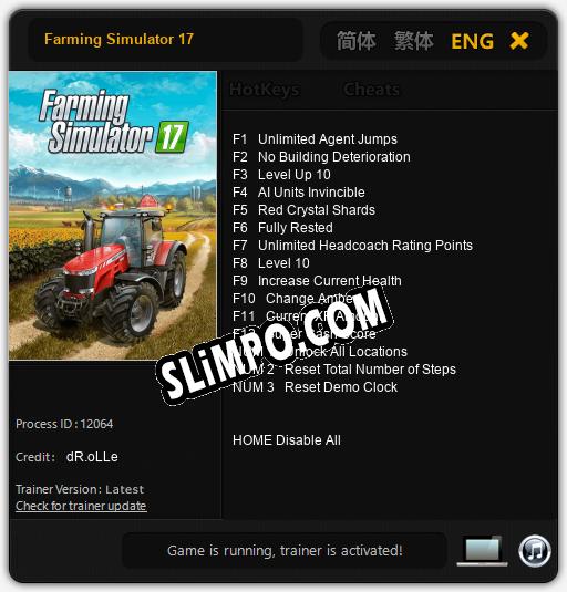 Farming Simulator 17: Читы, Трейнер +15 [dR.oLLe]