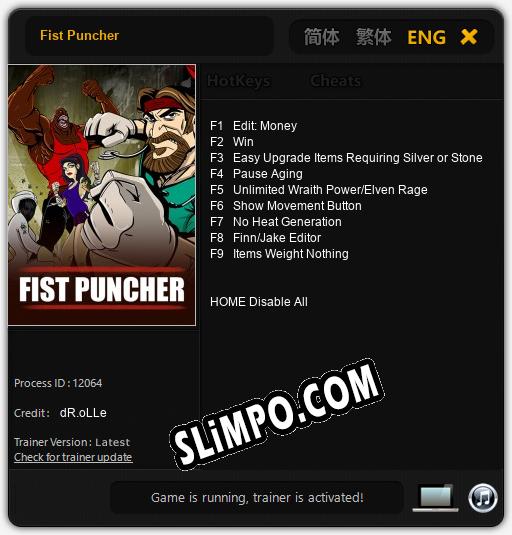 Трейнер для Fist Puncher [v1.0.3]