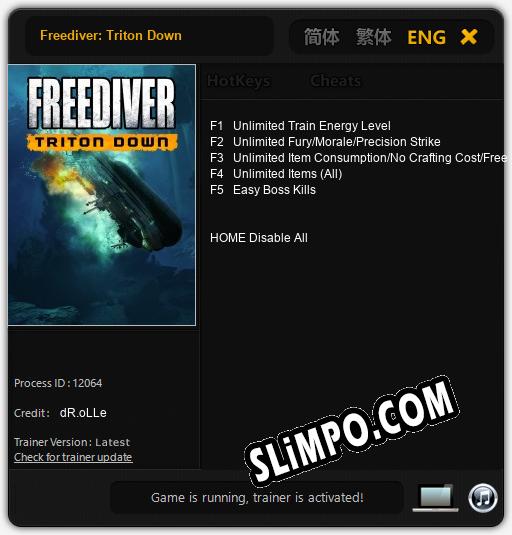 Freediver: Triton Down: Читы, Трейнер +5 [dR.oLLe]