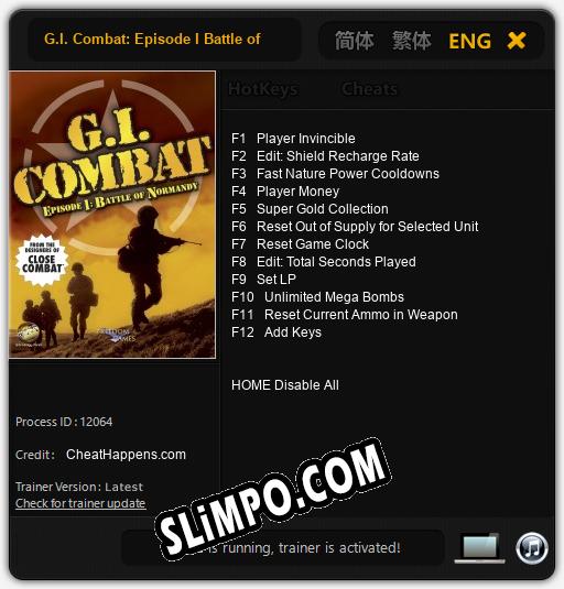 Трейнер для G.I. Combat: Episode I Battle of Normandy [v1.0.2]