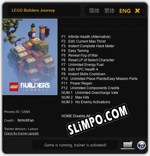 LEGO Builders Journey: Трейнер +15 [v1.7]