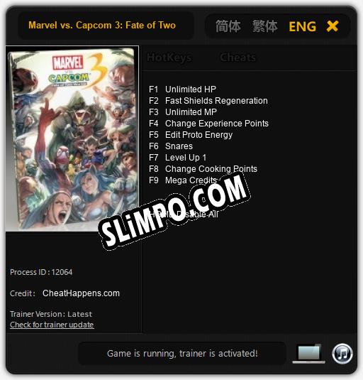 Marvel vs. Capcom 3: Fate of Two Worlds: Читы, Трейнер +9 [CheatHappens.com]