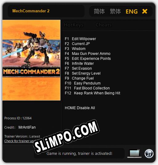 MechCommander 2: Читы, Трейнер +12 [MrAntiFan]