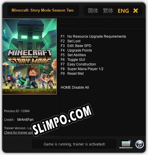Minecraft: Story Mode Season Two: ТРЕЙНЕР И ЧИТЫ (V1.0.51)
