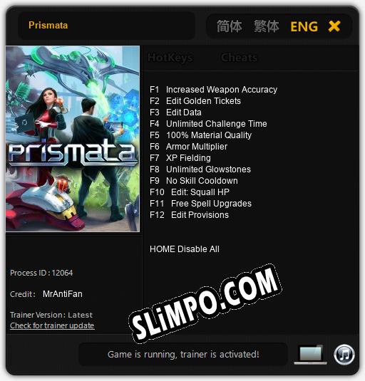 Трейнер для Prismata [v1.0.3]