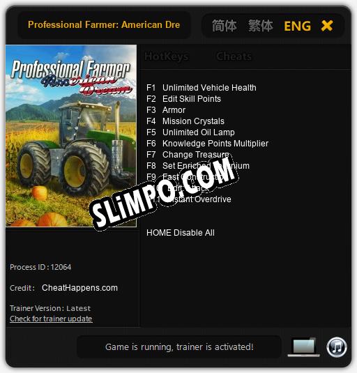 Трейнер для Professional Farmer: American Dream [v1.0.7]