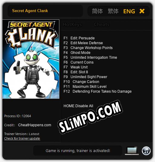 Secret Agent Clank: ТРЕЙНЕР И ЧИТЫ (V1.0.58)