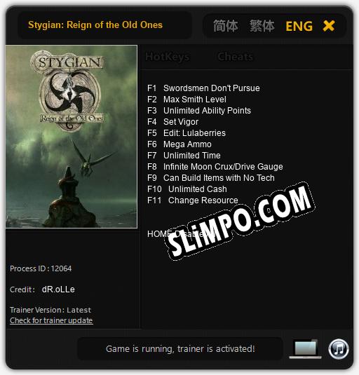 Stygian: Reign of the Old Ones: Читы, Трейнер +11 [dR.oLLe]