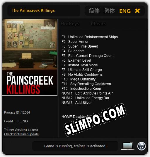 The Painscreek Killings: ТРЕЙНЕР И ЧИТЫ (V1.0.27)