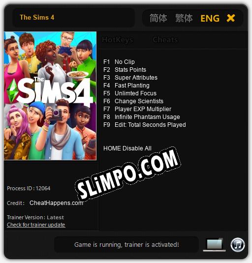 The Sims 4: Трейнер +9 [v1.3]