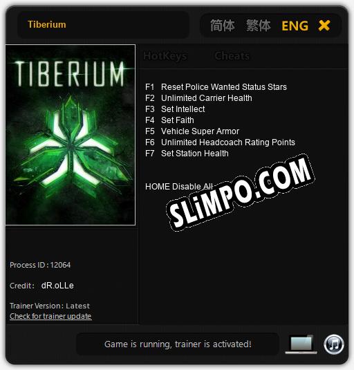 Tiberium: Трейнер +7 [v1.2]