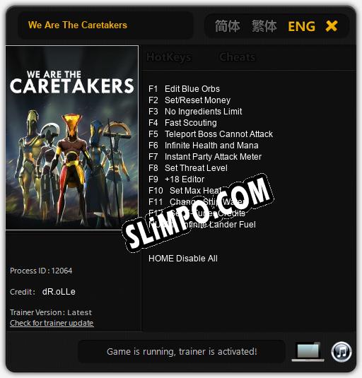 We Are The Caretakers: Читы, Трейнер +13 [dR.oLLe]