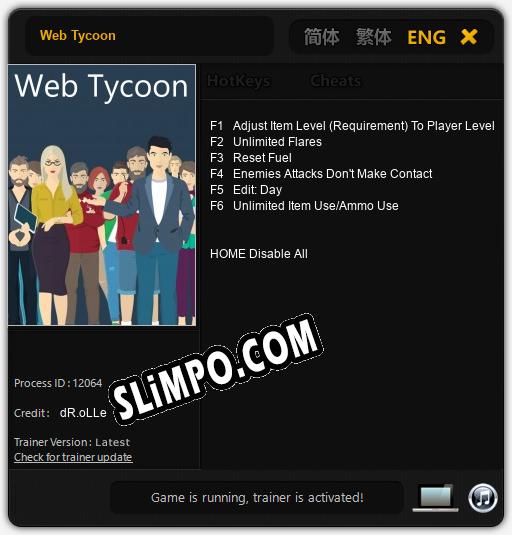 Web Tycoon: Читы, Трейнер +6 [dR.oLLe]