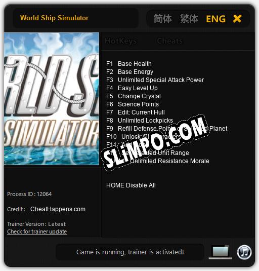 Трейнер для World Ship Simulator [v1.0.3]